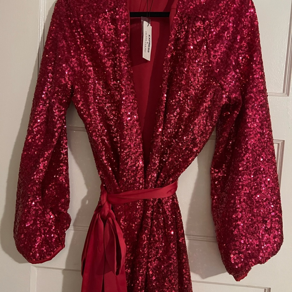 Hot Pink Sequins Dress